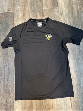 Fanatics Black Authentic Pro NHL Tee with White Logo